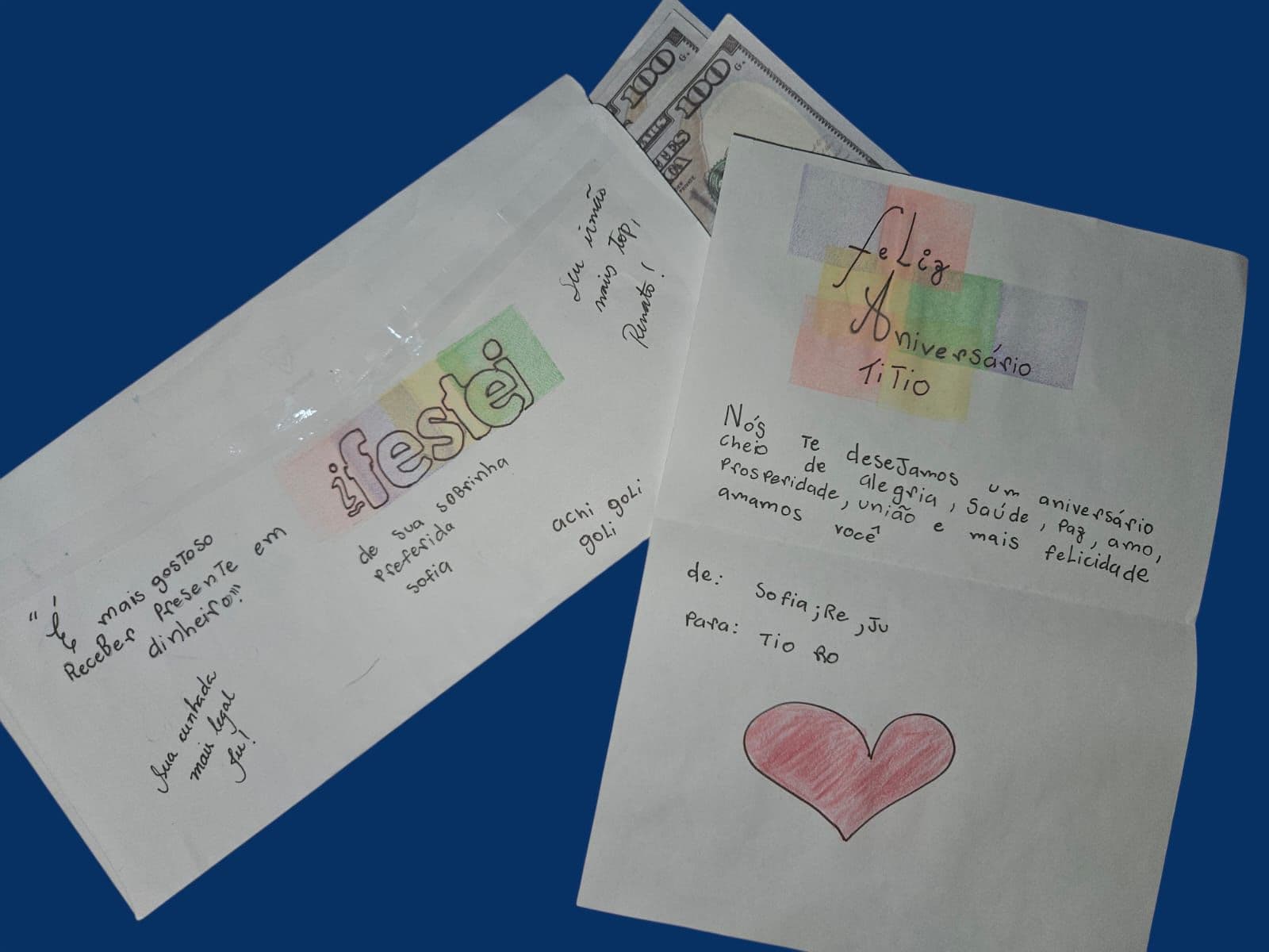 Família celebrando juntos